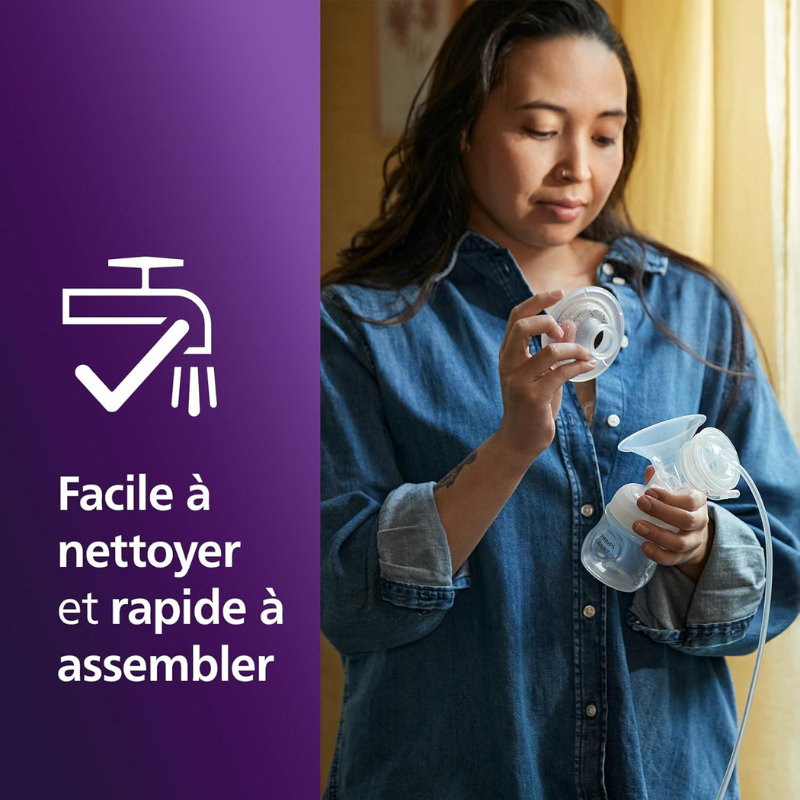 Philips Avent - Tire-lait électrique double, qualité hospitalière et moteur rechargeable, inspiré par la tétée naturelle de bébés