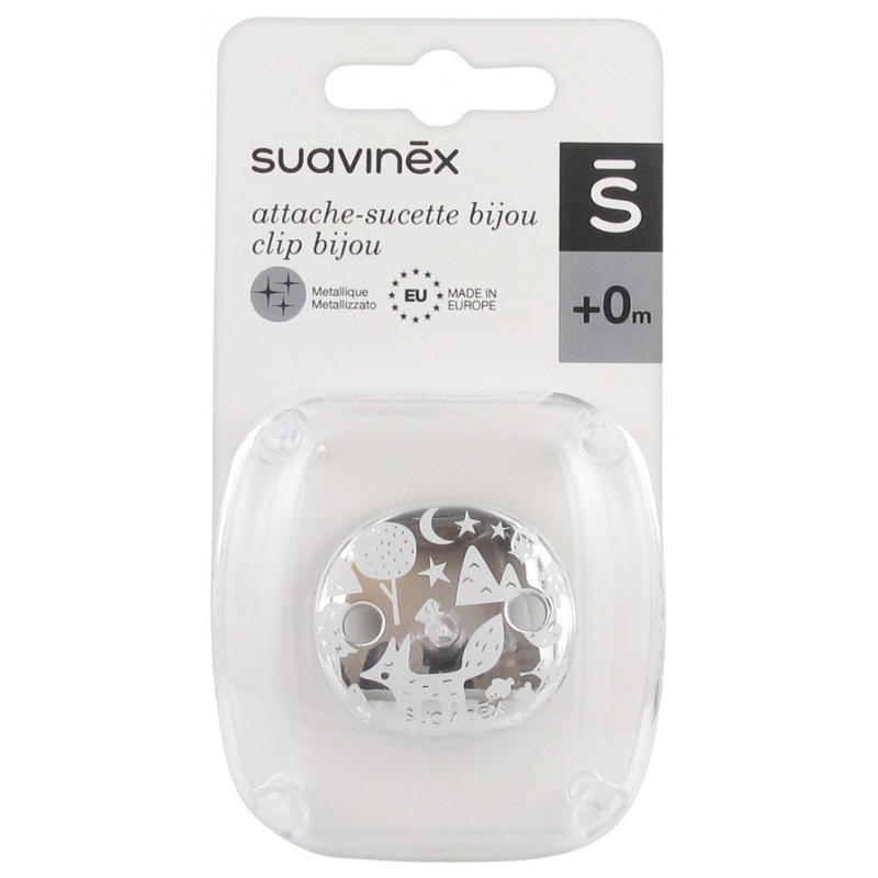Attache-Sucette clip Bijou 0M+ Renard Blanc
