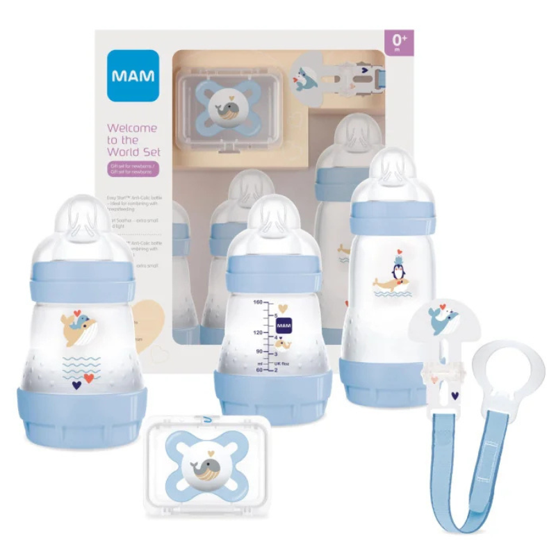 Mam Set cadeau - Welcome to the world - Pack de biberons - accessoires