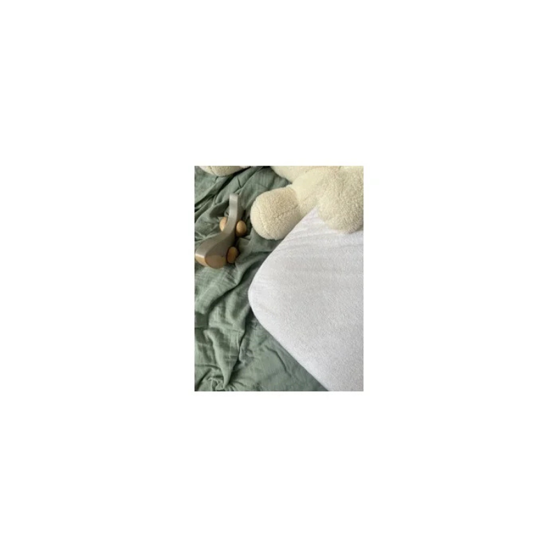 Alèse bébé éponge 70x140cm blanc -Candide