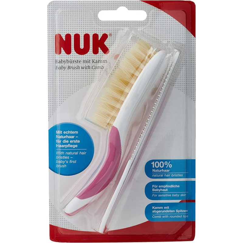 Nuk Brosse à cheveux bébé avec peigne