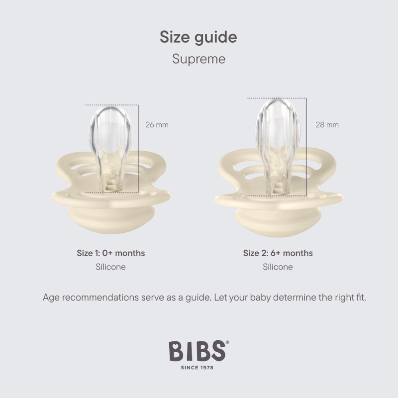 BIBS Supreme Silicone Symmetrical Size 1