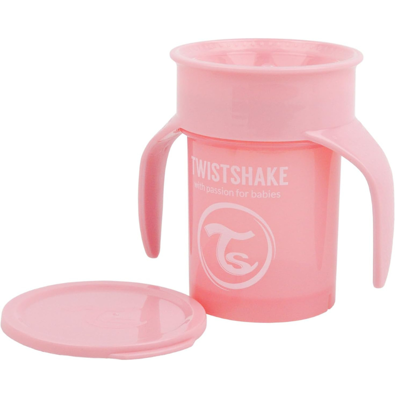 Twistshake Tasse d&#039;Entraînement 230ml 6M+ - Rose Pastel