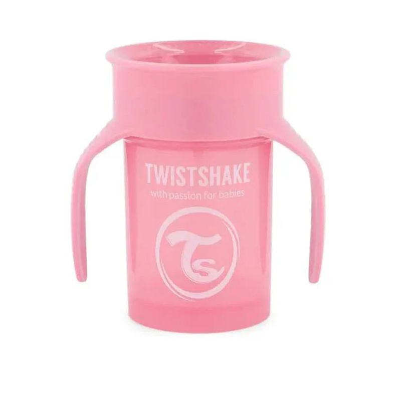 Twistshake Tasse d&#039;Entraînement 230ml 6M+ - Rose Pastel