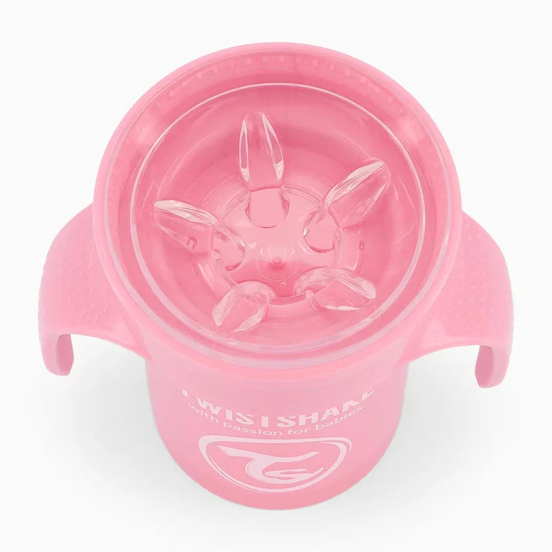 Twistshake Tasse d&#039;Entraînement 230ml 6M+ - Rose Pastel