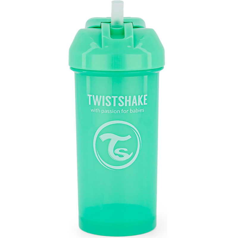 Gobelet à paille Twistshake 360 ​​ml - Vert - 6 mois  plus