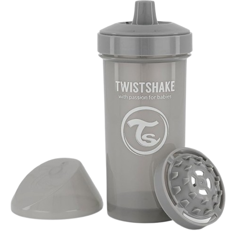 Gourde Anti-Fuites Enfants 360ml Twistshake - Gris