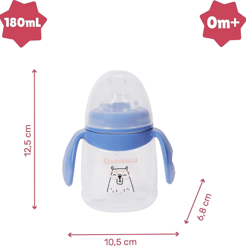 Tasse Anti-Fuite Bec En Silicone Souple Badabulle - 180ml