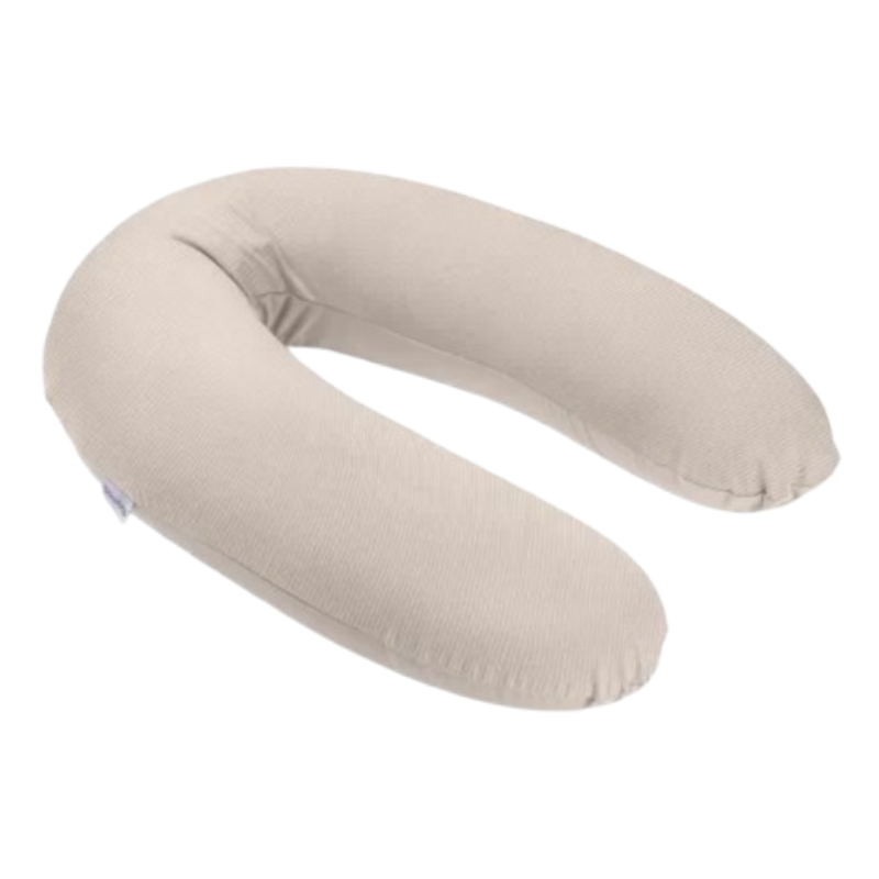 Coussin d&#039;Allaitement et Maternité Buddy  velours côtelé sable- Doomoo