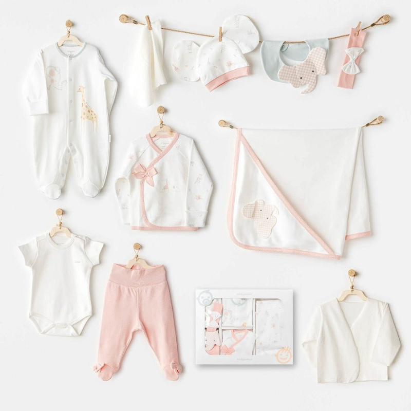Ensemble de sortie d&#039;hôpital Andywawa pour bébé fille, 10 pièces – Love Family White