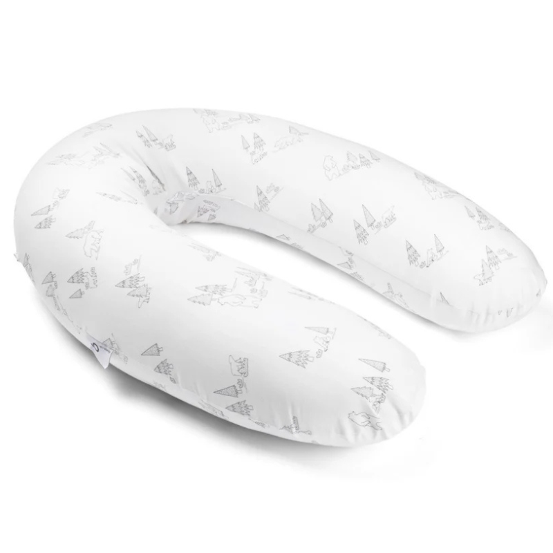 Coussin d&#039;Allaitement et Maternité Buddy Famille D&#039;ours Gris - Doomoo