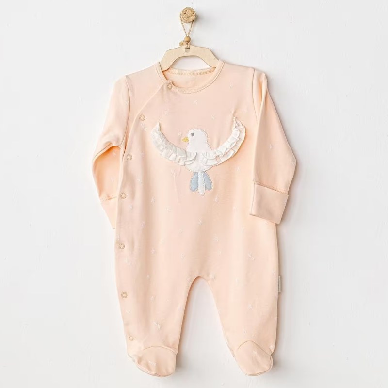 Andywawa Grenouillère bébé saumon