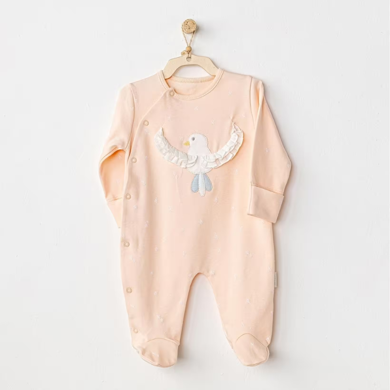 Andywawa Grenouillère bébé saumon