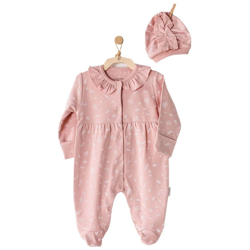 Ensemble barboteuse bébé Rose Andywawa
