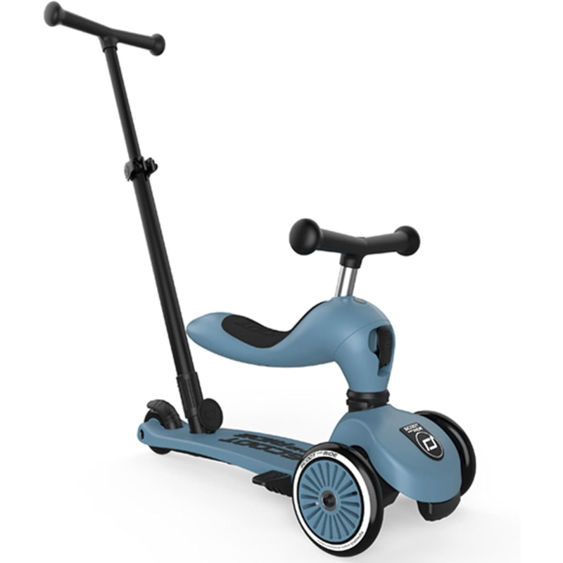Trottinette 2 en 1 pour enfant avec guidon Bleu - SCOOT AND RIDE