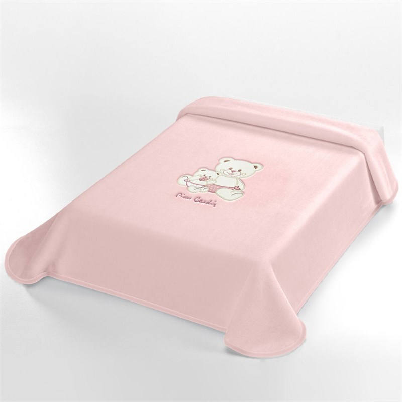 Couverture Ours  Rose 110×140 cm – Pierre Cardin