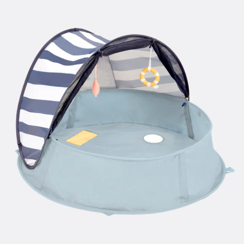 Aquani Aire de Jeux et Piscine Anti-UV FPS 50+ Marinière - BABYMOOV