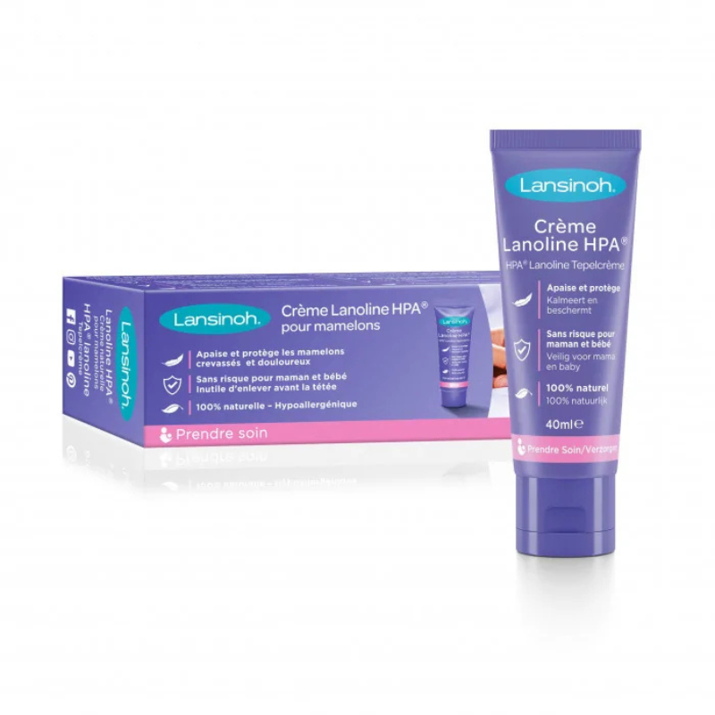 Crème Lansinoh à la Lanoline HPA® - Soins mamelons 40ml