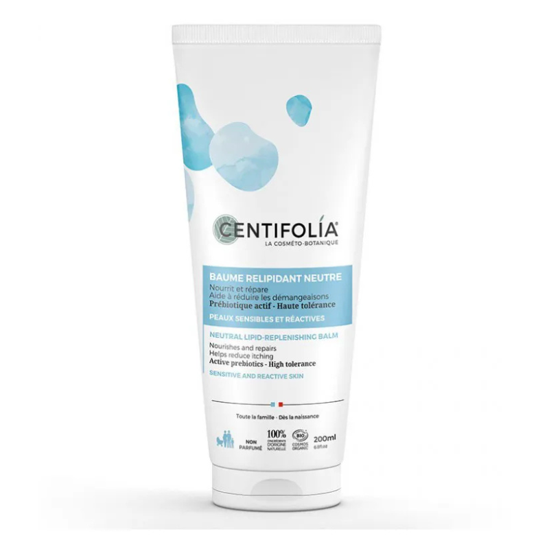 Baume Relipidant Neutre Bio - Peaux sensibles et réactives 200 ml - Centifolia