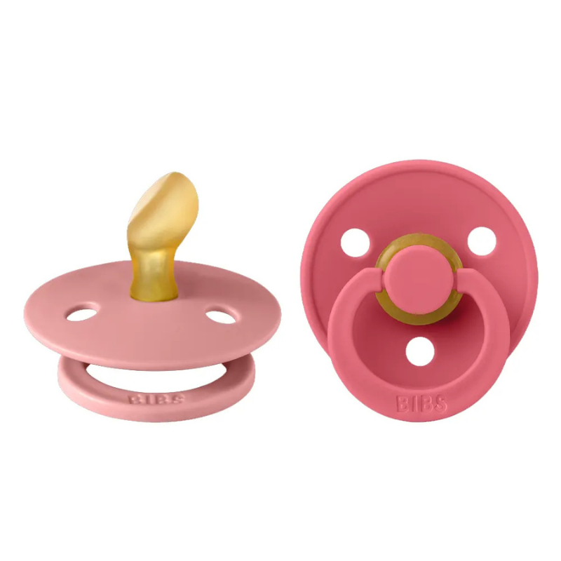 BIBS Lot de 2 Sucettes Anatomiques - Dusty Pink/Coral