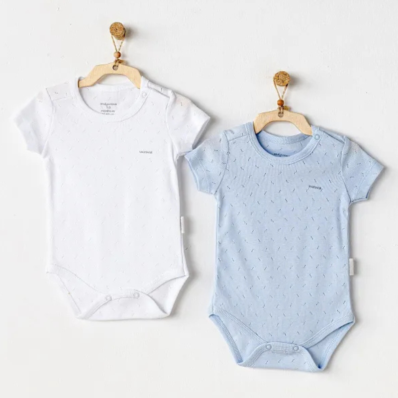 lot de 2 bodies bébé AndyWawa AC24704 à manches courtes