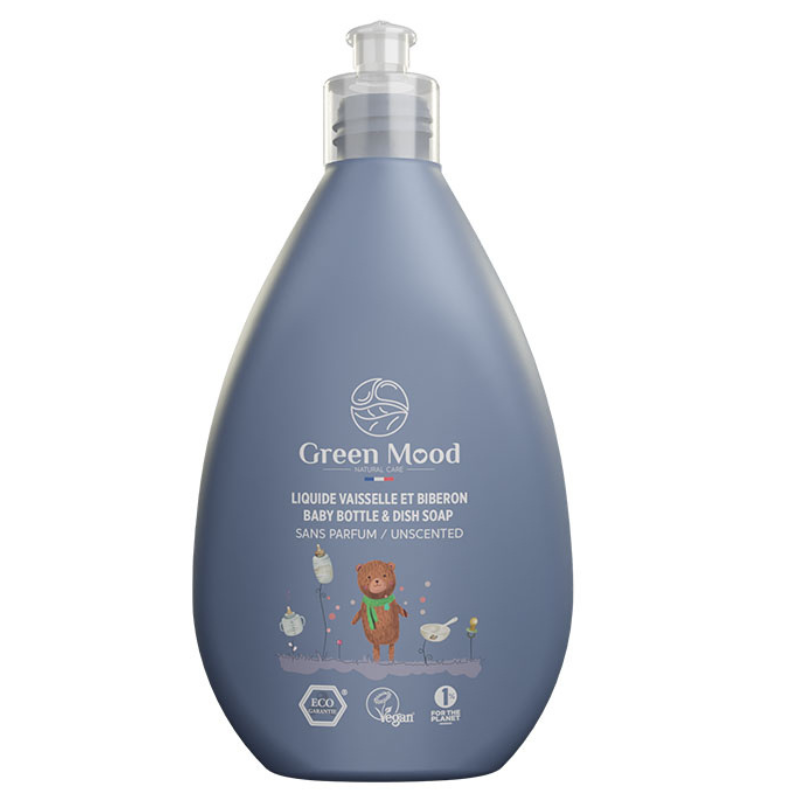 GREEN MOOD Savon pour biberons et vaisselle non parfumé 500 ml