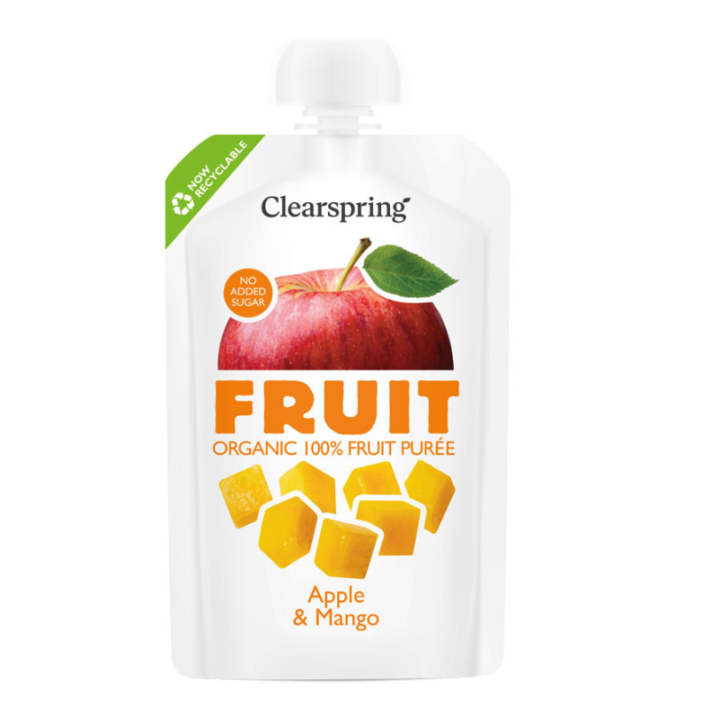 Purée de fruits Clearspring - Pomme et mangue (18 x 100 g) (bio)