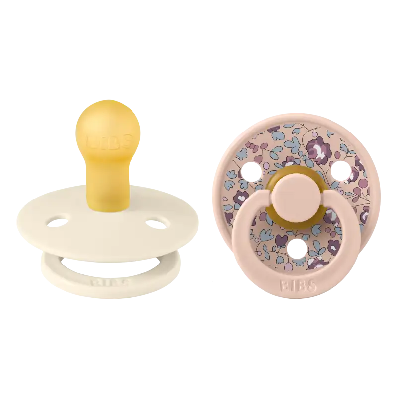 BIBS x Liberty - Sucette ronde couleur latex - Eloise Blush Mix 1