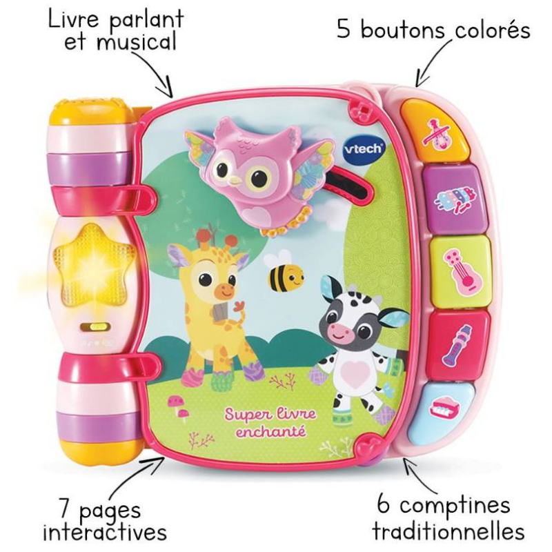 Super Livre Enchanté - Baby Loulous Rose