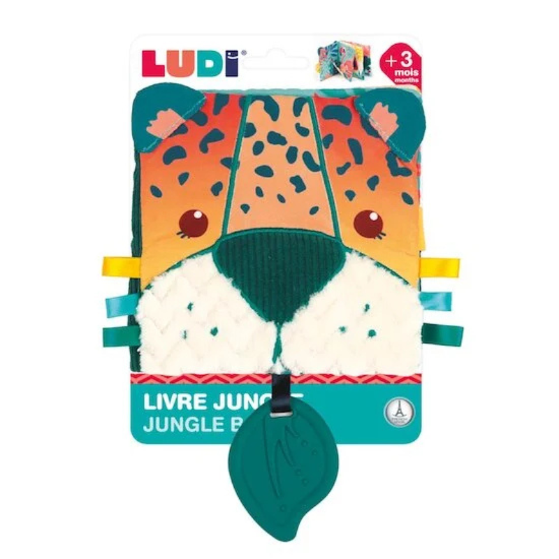 Ludi Livre en Tissu 3M+ - Jungle