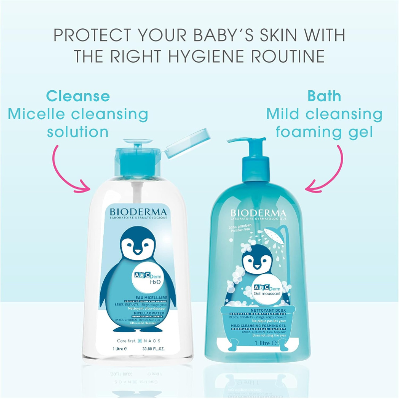 ABCDerm Cold-Cream Crème lavante 1L Sans savon – Peaux normales à sèches