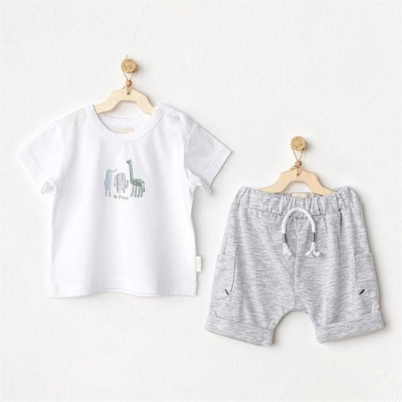 xx Andywawa Ac24606 Ensemble 2 pièces pour bébé Safari