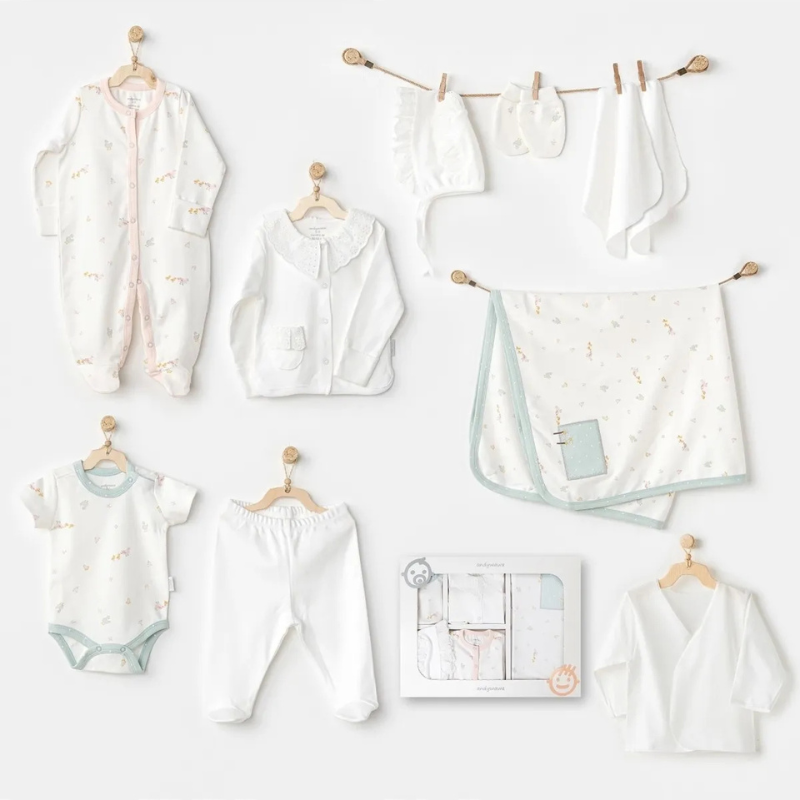 xx Andywawa Canard nouveau-né 10's Sortie d'hôpital Écru