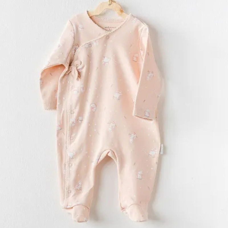 Andywawa Combinaison rose- modèle bébé lapins mignons