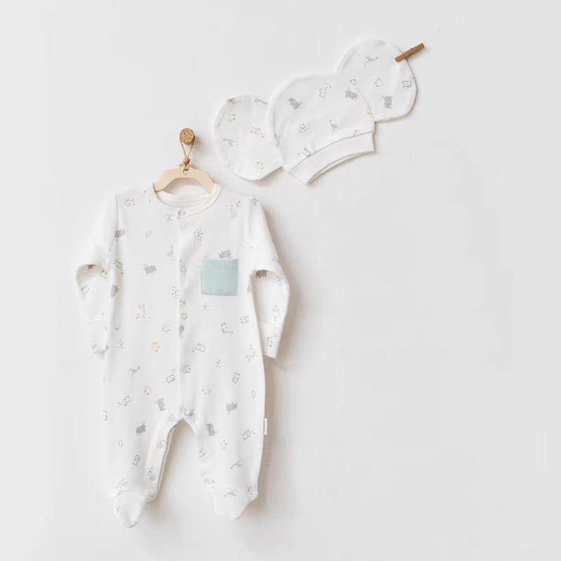 Andywawa Ensemble barboteuse bébé Éléphant