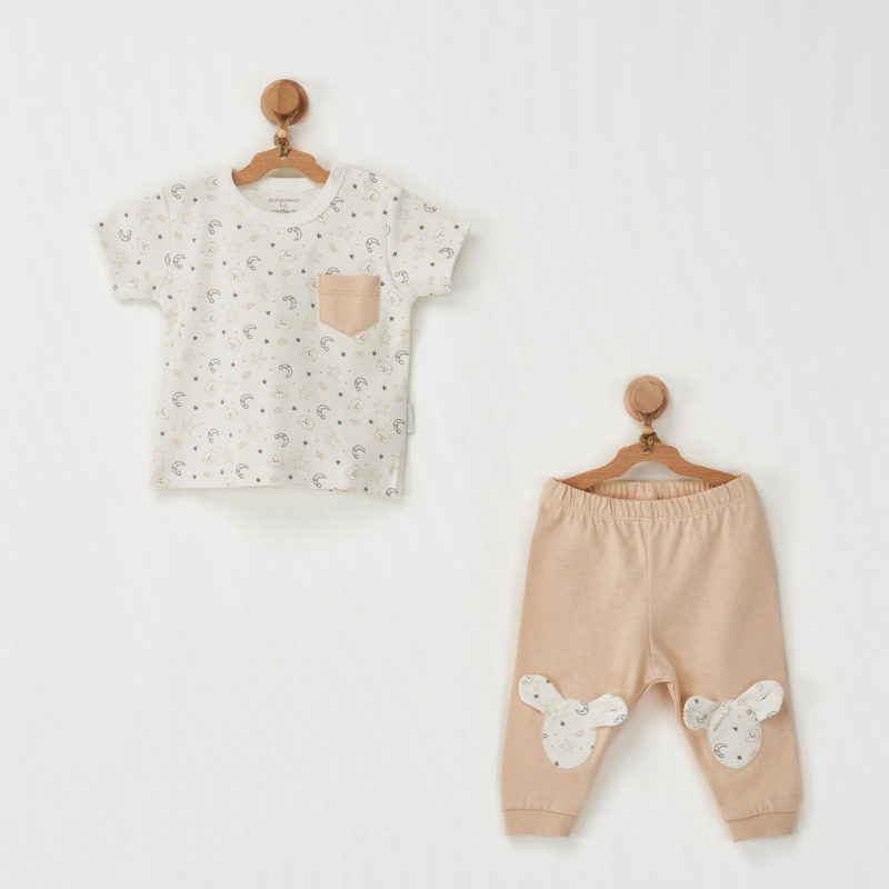 xx Andywawa Ensemble bébé 2 pièces AC22767 Beige