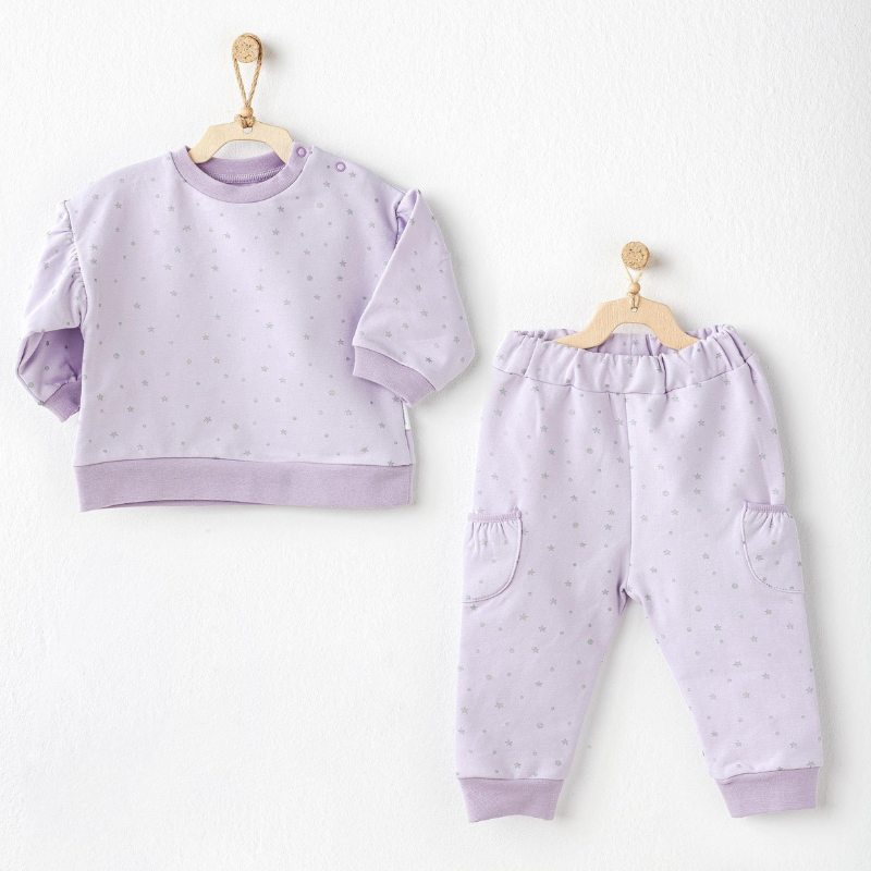 Andywawa Ensemble bébé fille 2 pièces Mauve