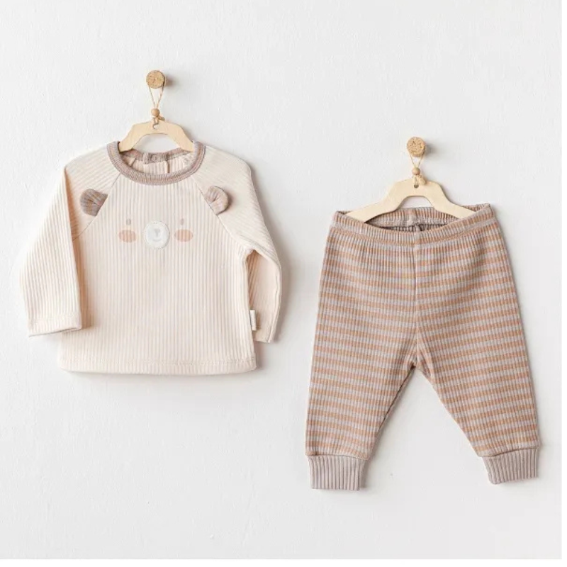 xx Andywawa Ensemble costume 2 pièces beige