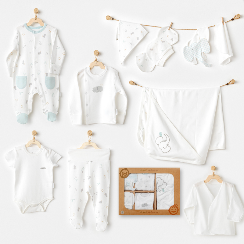 Andywawa Ensemble de 10 pièces pour nouveau-né  hôpital pour bébé garçon