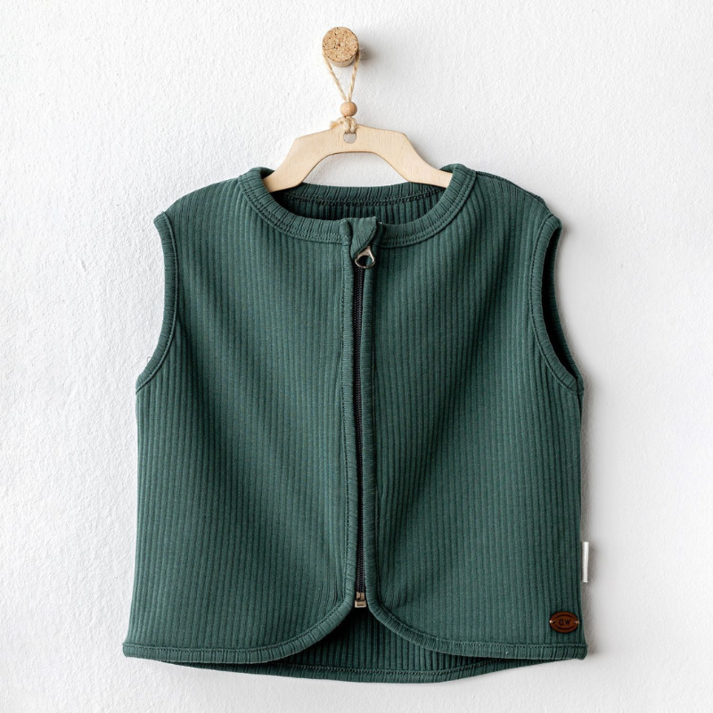 Andywawa Gilet bébé basique vert