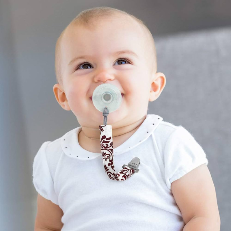 Attache sucette avec ruban Savanna Beige