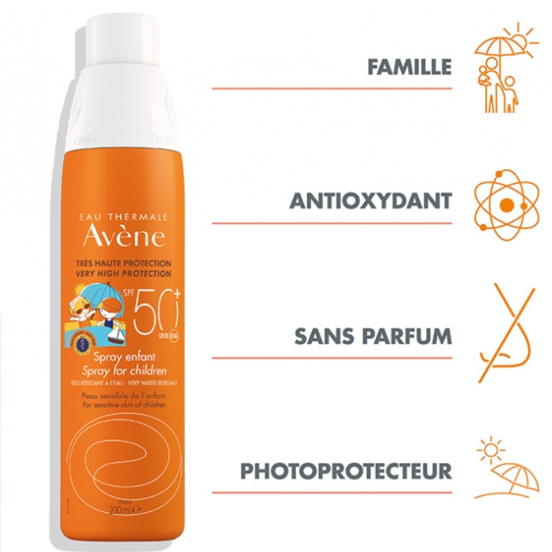 Avène Solaire Spray Enfant SPF50+ 200 ml