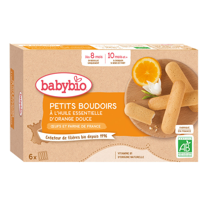 xx Babybio Boudoirs à l'huile essentielle d'orange douce - x24