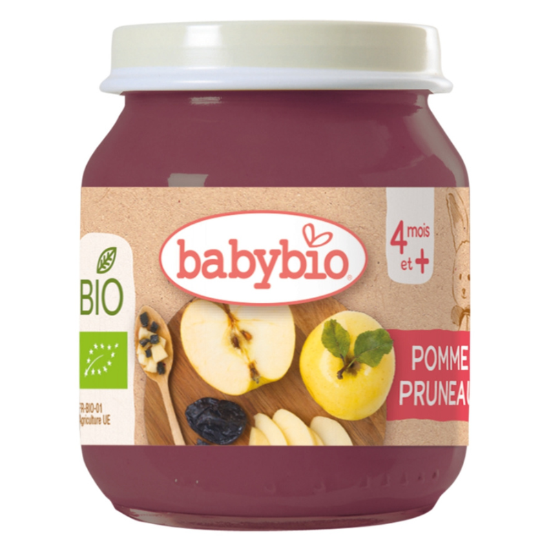 Babybio Confit de prunes et pommes 130 g