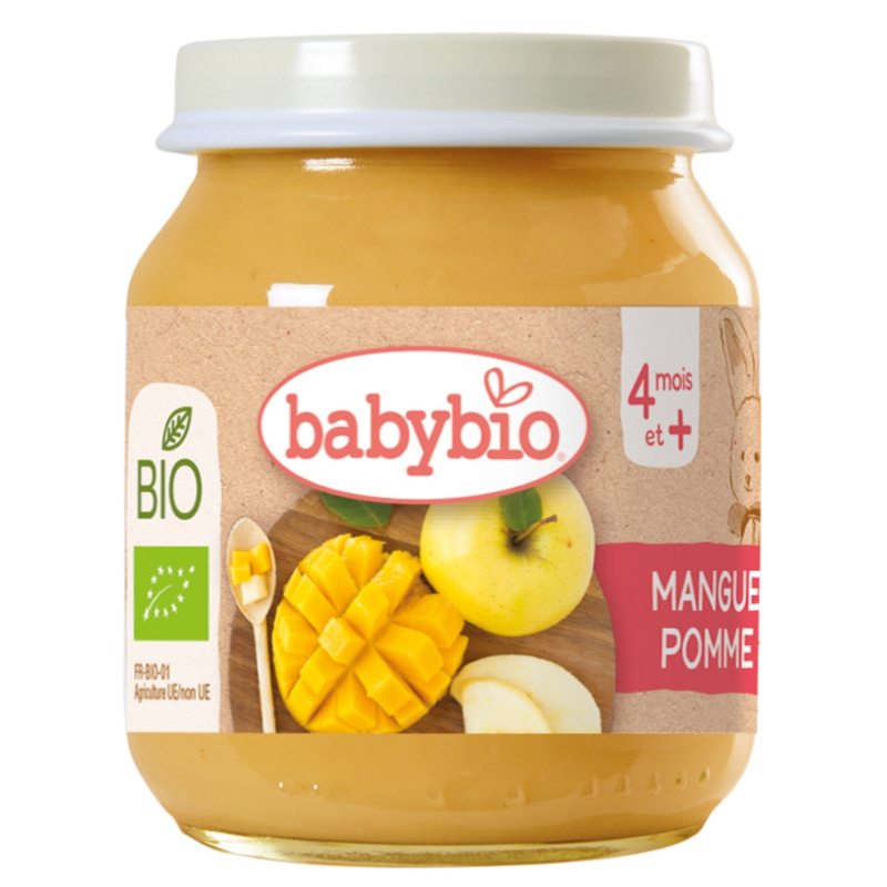 Babybio confit mangue et pomme 130 g