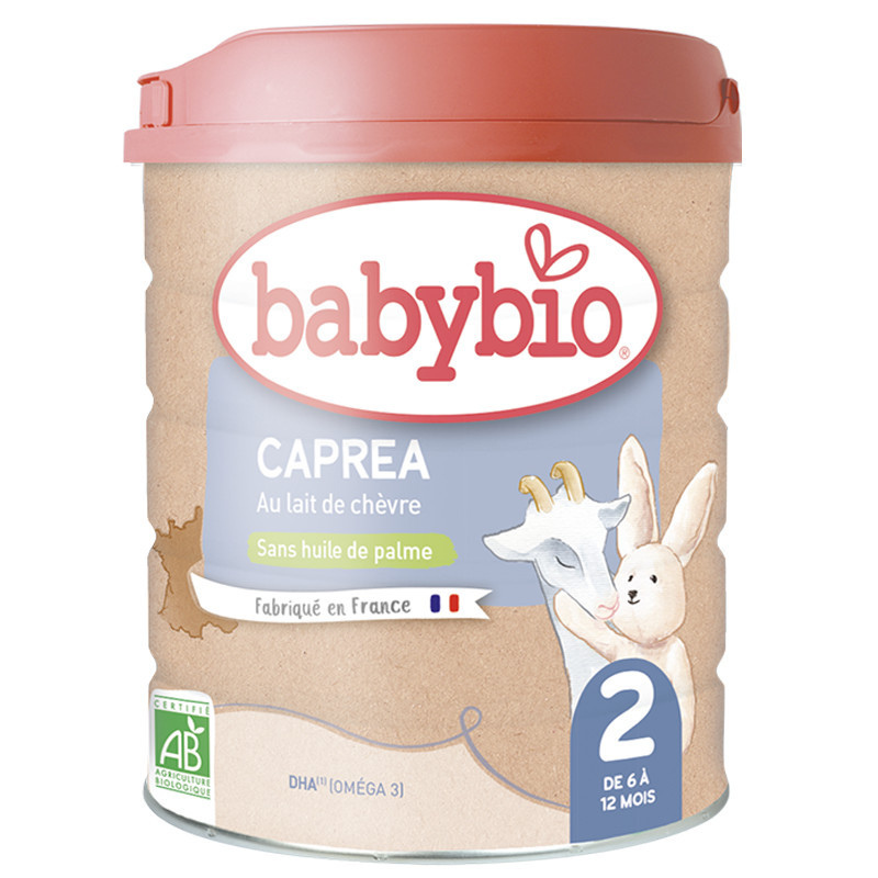 xx Babybio Lait en poudre 2er âge Caprea 2 au lait de chèvre 800g