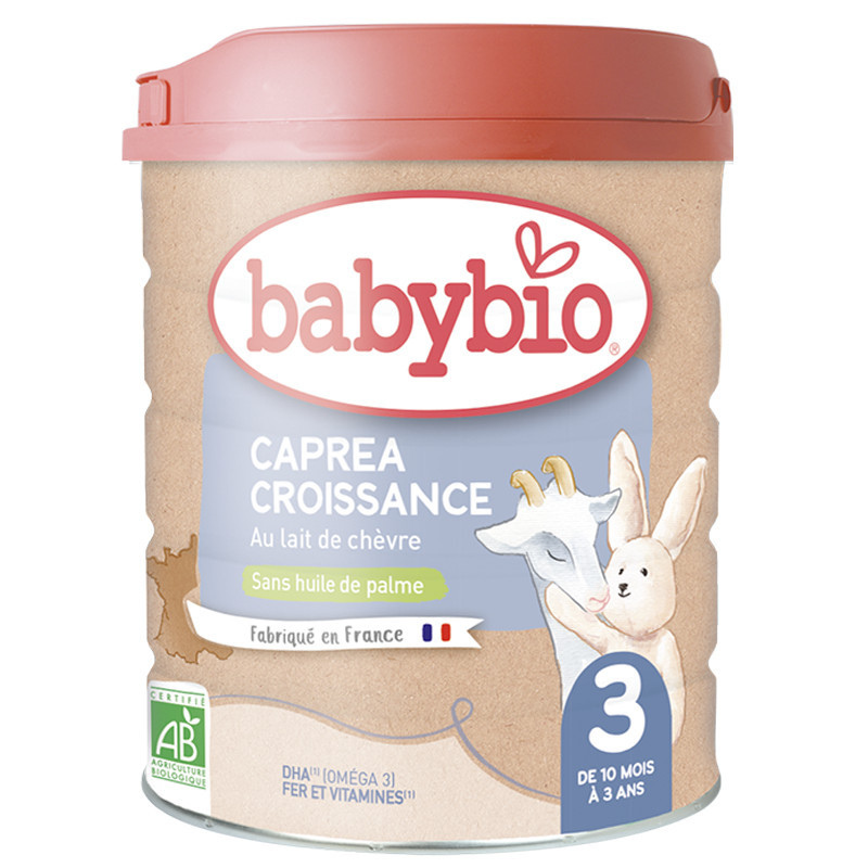 xx Babybio Lait en poudre 3ème âge au lait de chèvre bio Caprea 3 - 800g