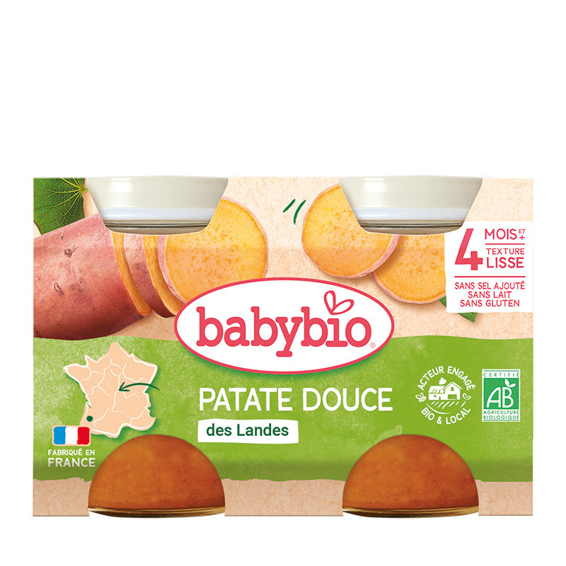 xx Babybio Petit pot patate douce bio – 2x130g