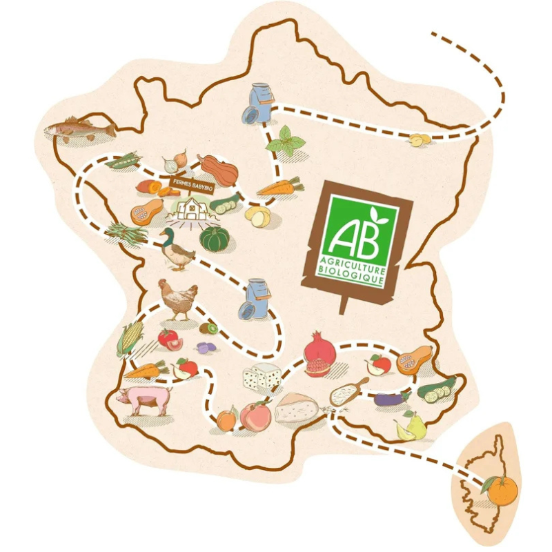 Babybio Petits pots sucrés Les Délices des Vergers de nos Régions 2x130g