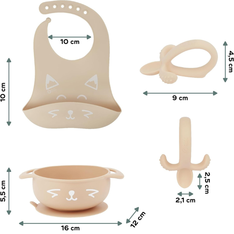 Babymoov Coffret Repas Bébé FIRST'ISY Renard - Beige